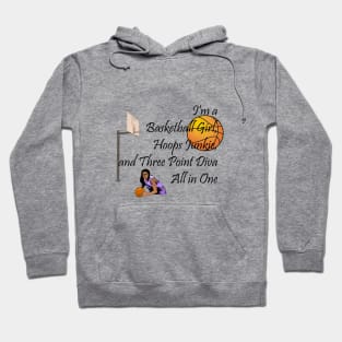 Basketball Girl Slogan Hoodie